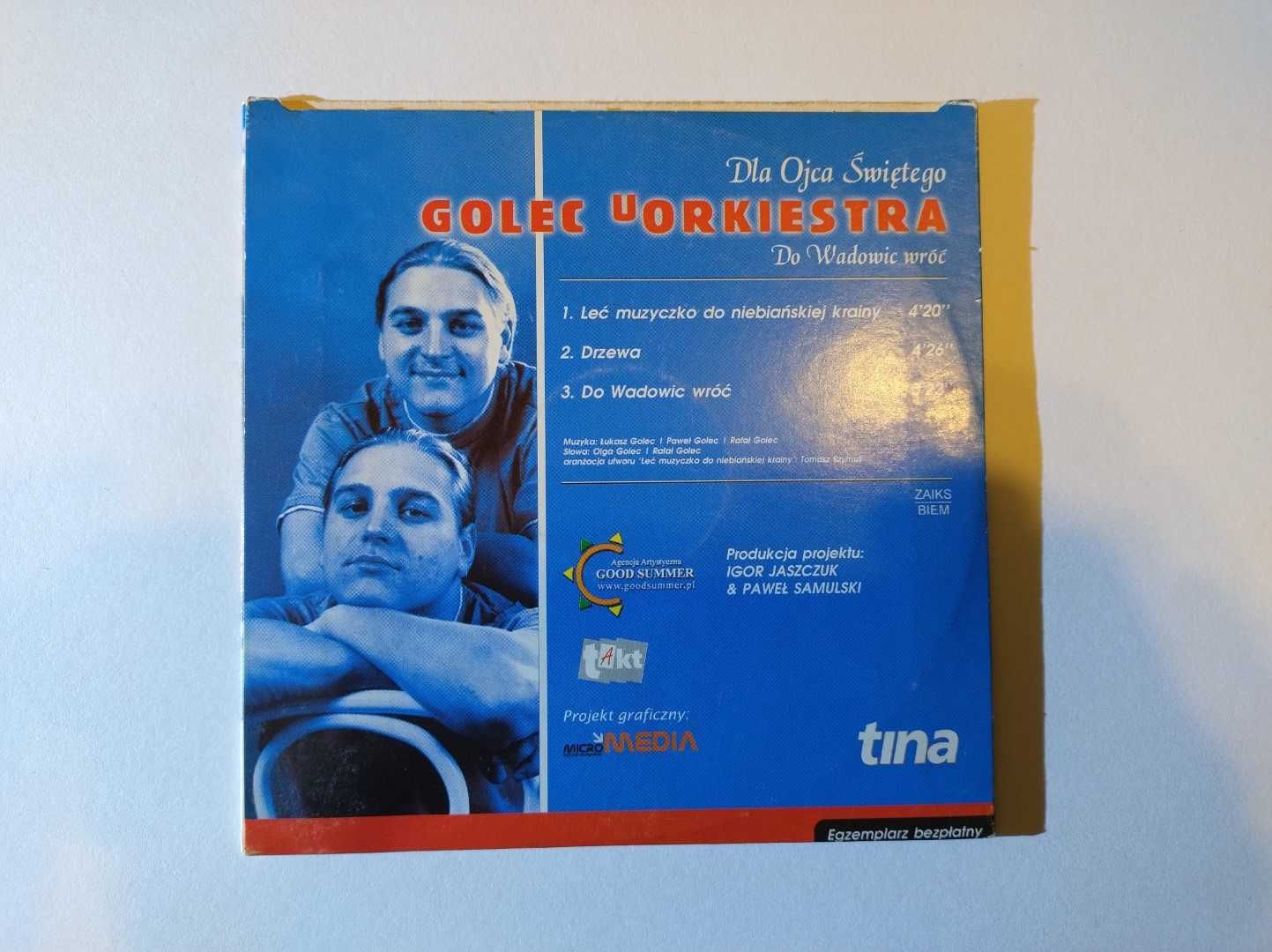 Dla Ojca Świętego - Do Wadowic Wróć - Golec uOrkiestra Płyta CD JP2