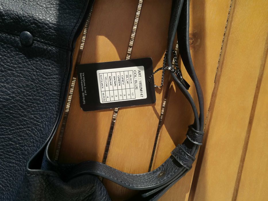 Torebka damska skórzana granatowa XL VENERE FIRENZE okazja