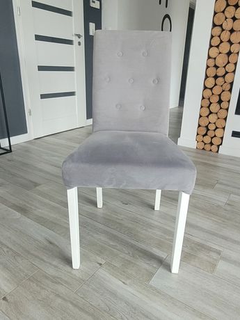 Krzesła tapicerowane szare 4szt
