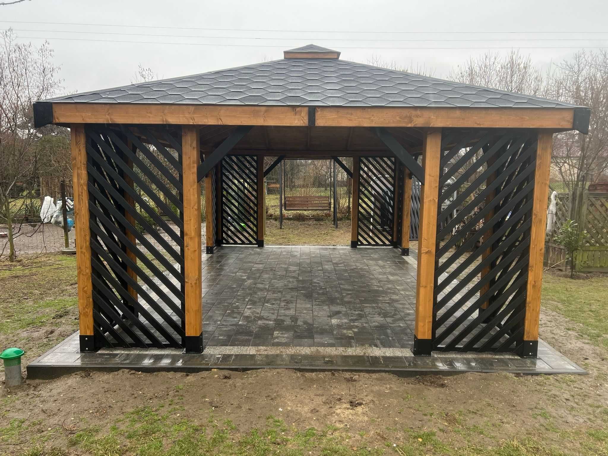 Altana altanka ogrodowa drewniana ,,Uppsala" 5x4m Hit !!!