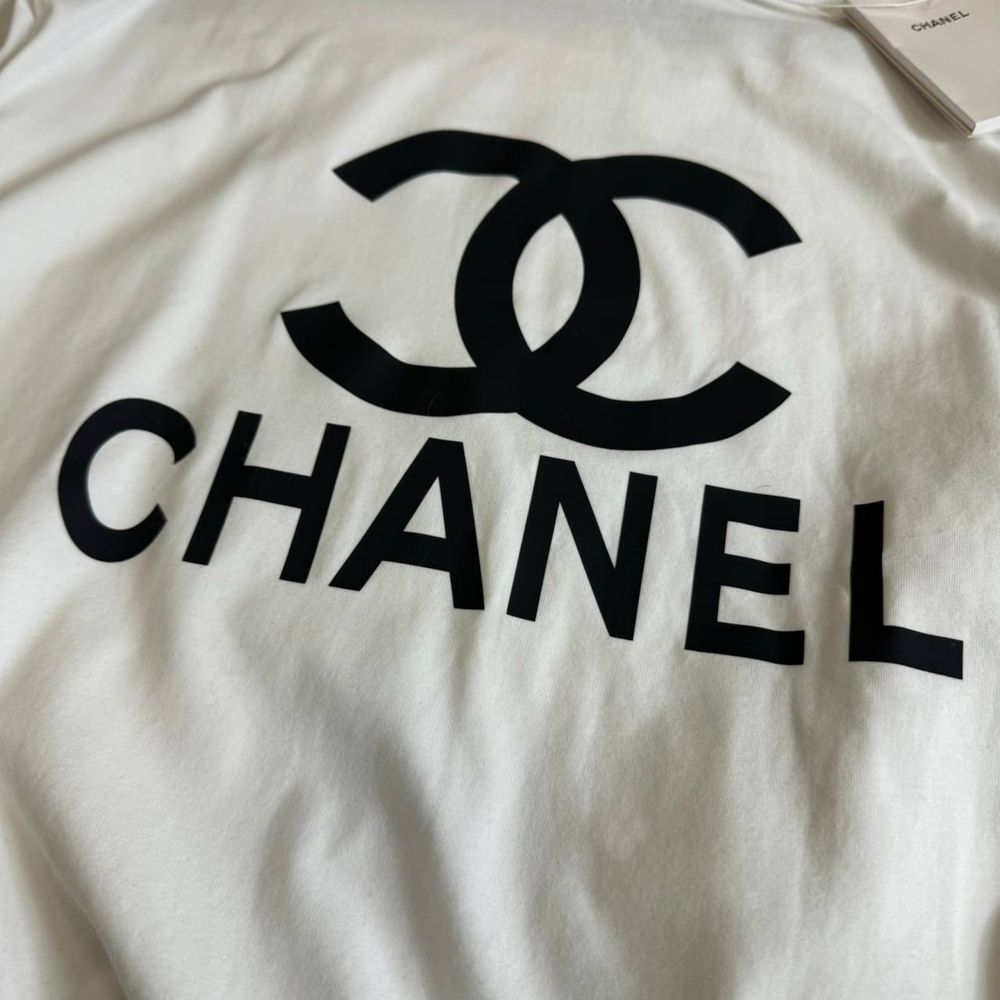 NEW SEASON| Женский костюм Chanel| M-L| белый|футболка|штаны|LUX