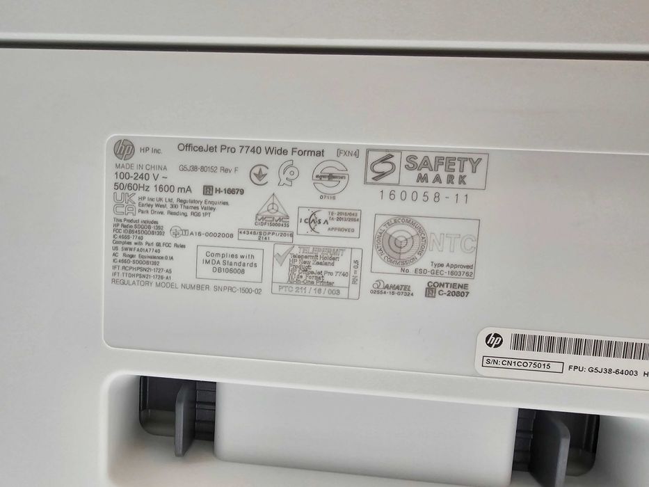 Urządzenie wielofunkcyjne HP OfficeJet Pro 7740 drukarka