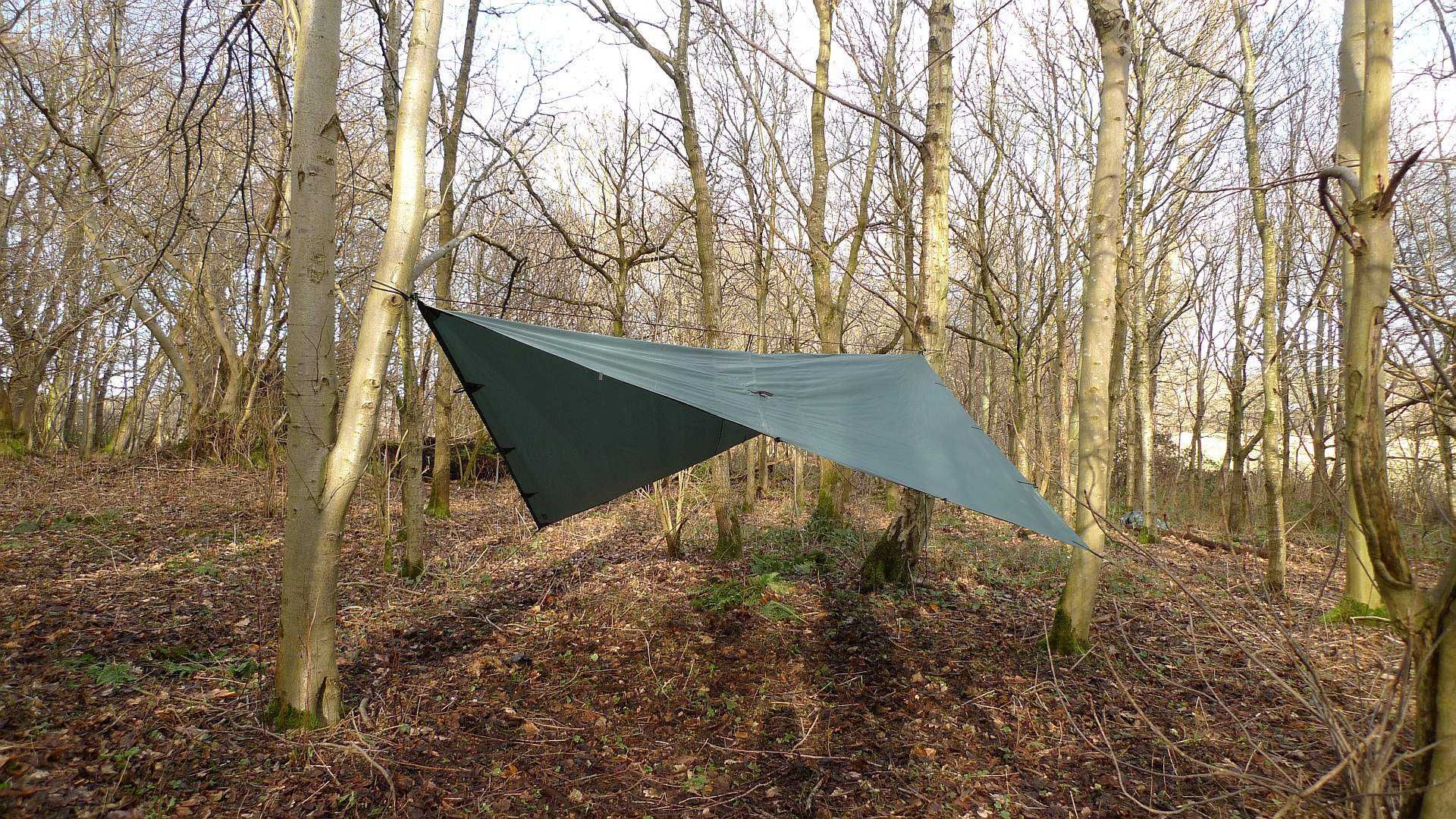 Tarp DD Hammocks 3x3 - oliwka płachta biwakowa