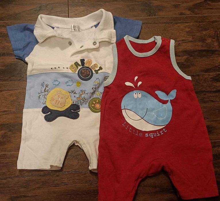 rampersy chłopięce dwie sztuki 62