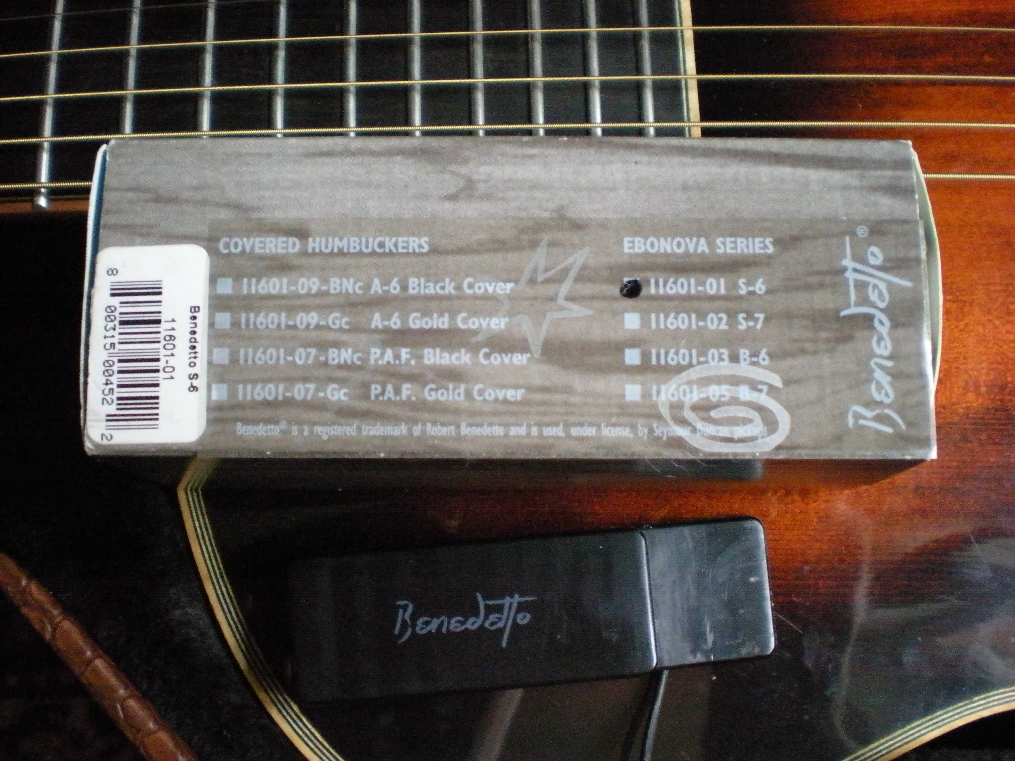 Seymour Duncan Benedetto Floating Jazz S-6 pickup, humbucker