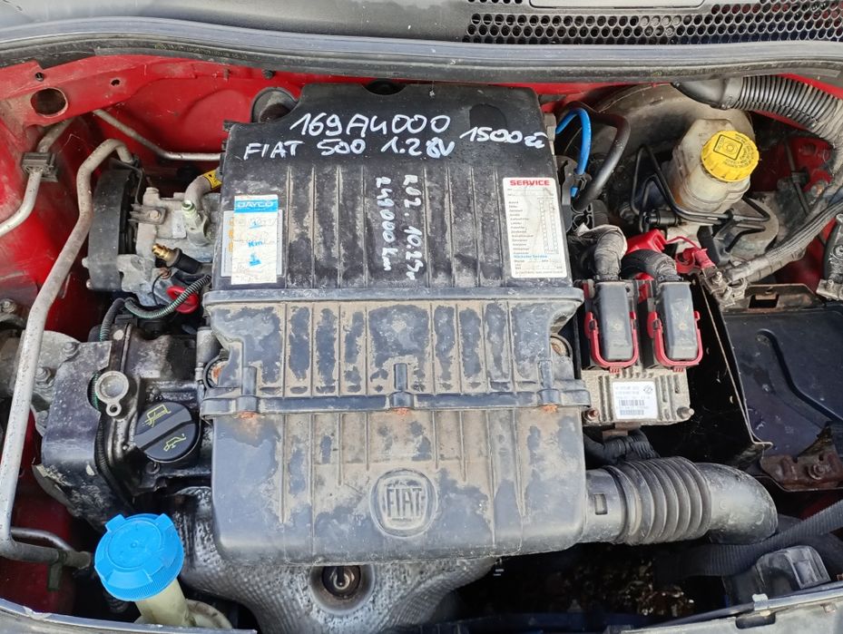 Silnik Fiat 500 1.2 8V R02 169A4000, części, transport FV dostawa