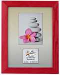 RAMKA DREWNIANA 21x30cm czerwona p571