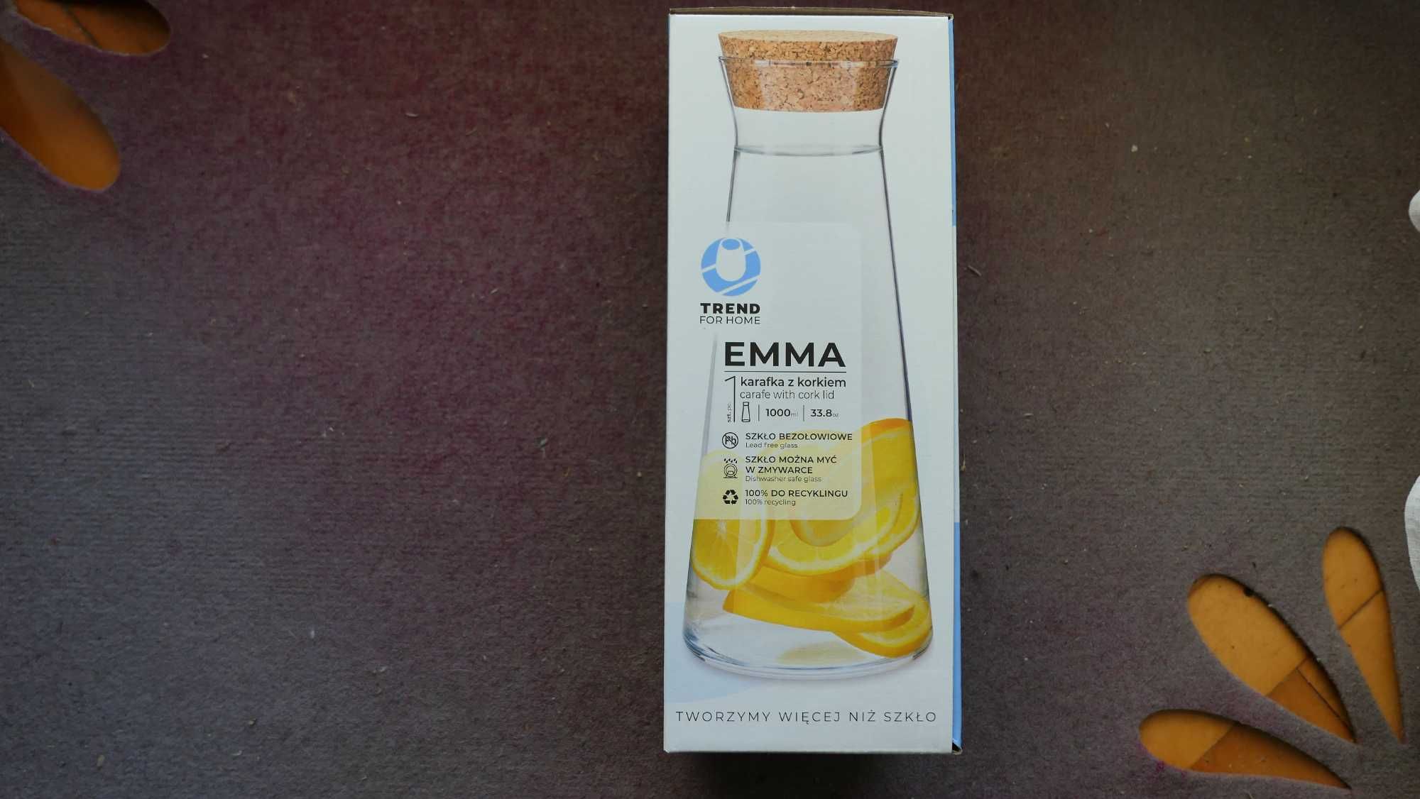 Karafka z korkiem EMMA 1L