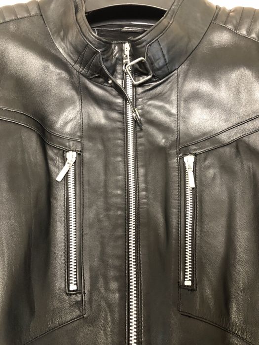 Чоловіча шкіряна куртка. 52 розмір