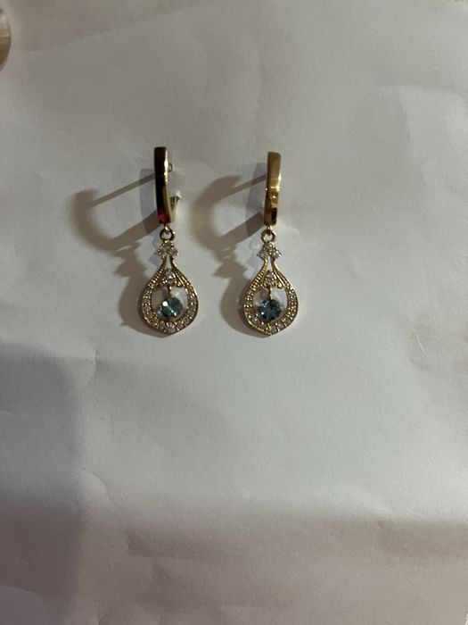 Золоті сережки підвіски