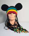 Disney czapka myszka mickey rasta z warkoczykami