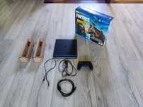 Sony PS4 Slim FORTNITE Edition Cały Komplet + Gry FC 25 Gran Turismo