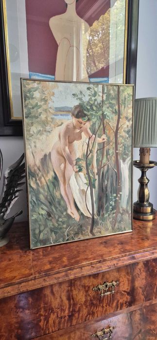 Obraz Anders Zorn "Ewa" olej na płycie akt impresjonizm glamour