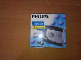 Walkman odtwarzacz kasetowy Philips Aq6487 pudełko opakowanie PRL