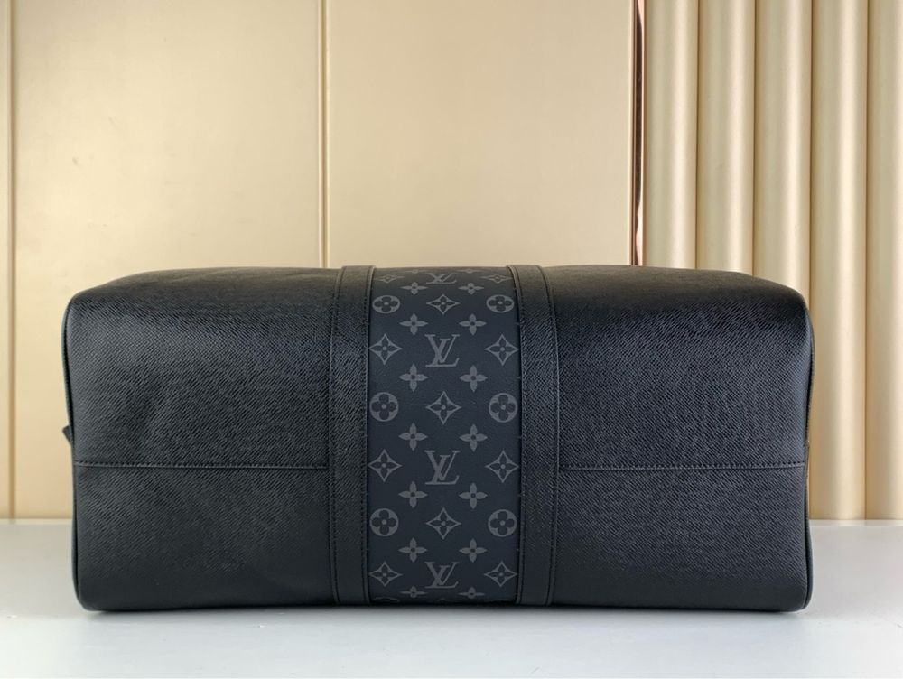 Louis Vuitton Keepall сумка мужская спортивная дорожная кожаная