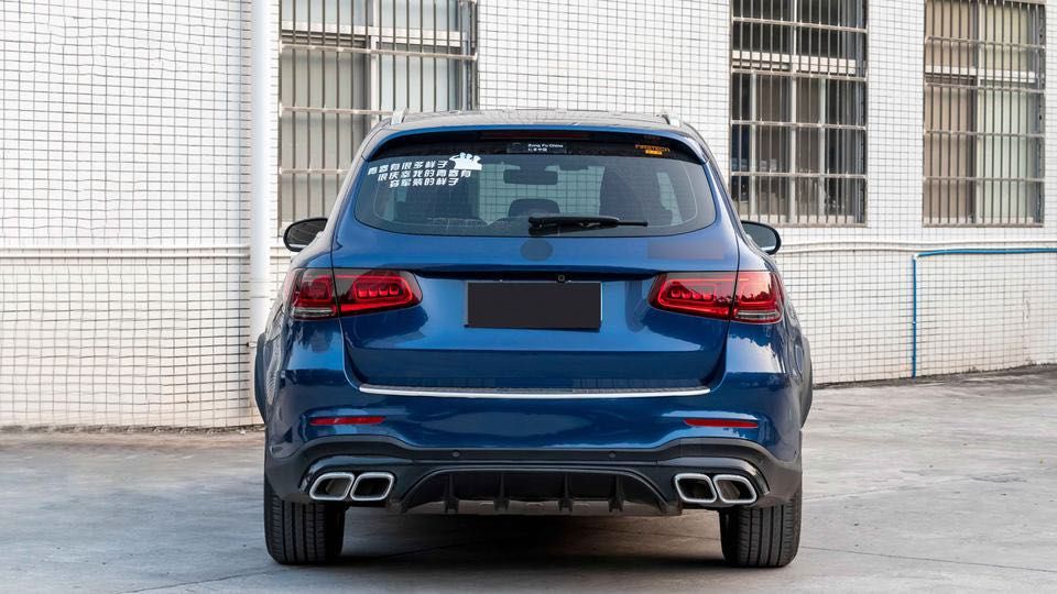 Рестайлинг GLC63 AMG 2022 на Mercedes GLC X253 2015+ Обвес бампер фары