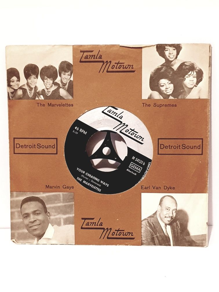 Vintage disco 45 RPM em vinil Tamla Motown  The Marvelettes