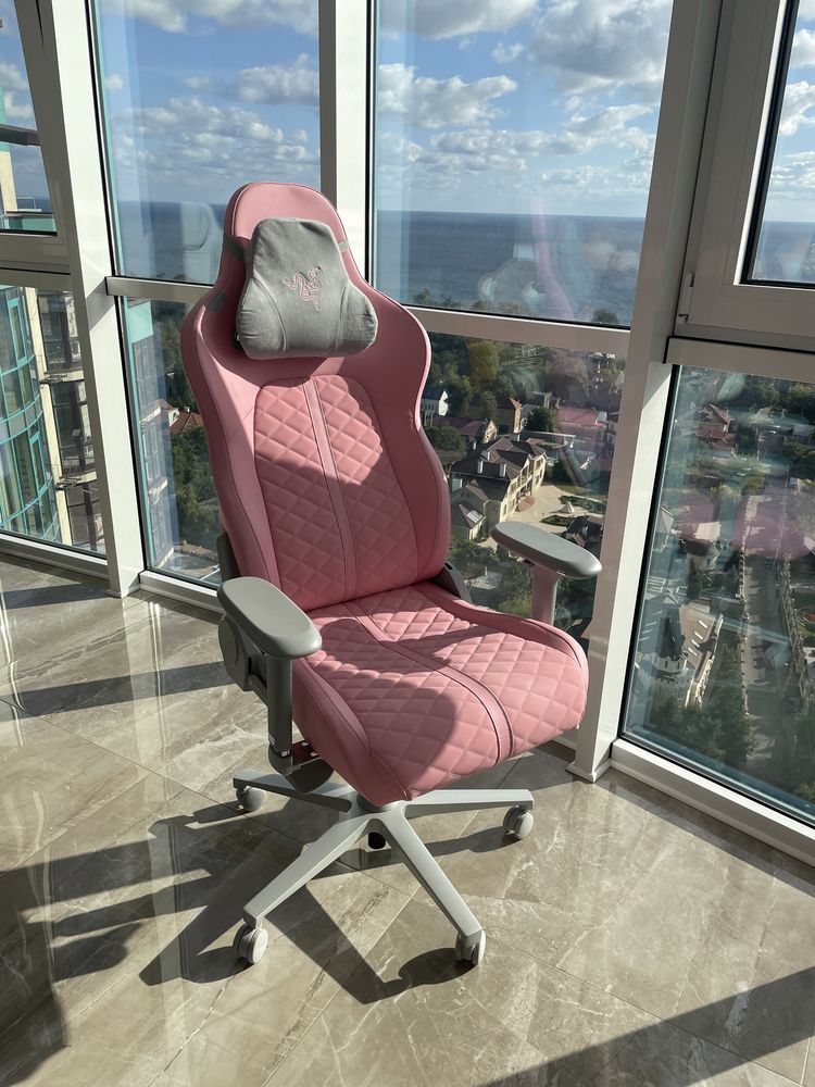 Кресло игровое розовое razer Enki Quartz для девочки