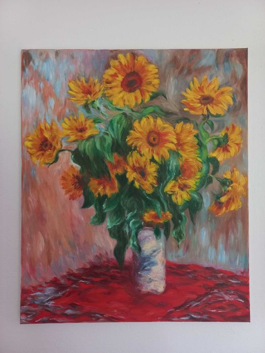 Obraz olejny, reprodukcja "Słoneczniki" Monet