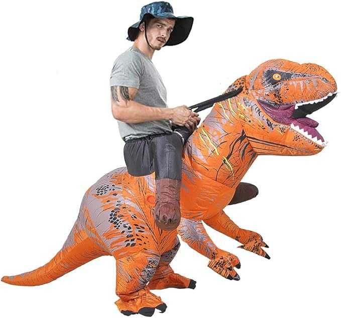 Strój nadmuchiwany dmuchany dinozaur T-REX dla dorosłych jeździec K352