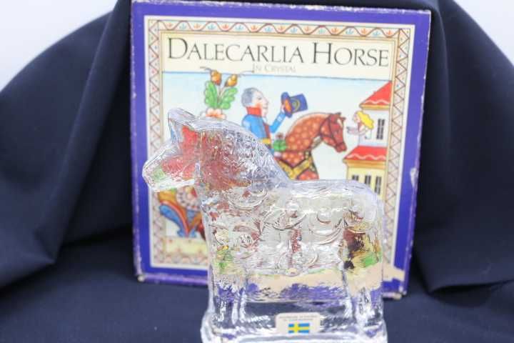 Cavalo Lindshammar Sweden Cristal "Dalecarlia Horse" 10 cm