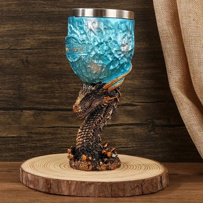 Kielich smok z lodowym pucharem Games of Throne  Gra o Tron