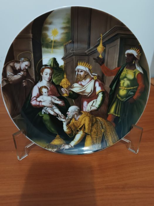 Pratos de Natal Vista Alegre 1984 a 1991