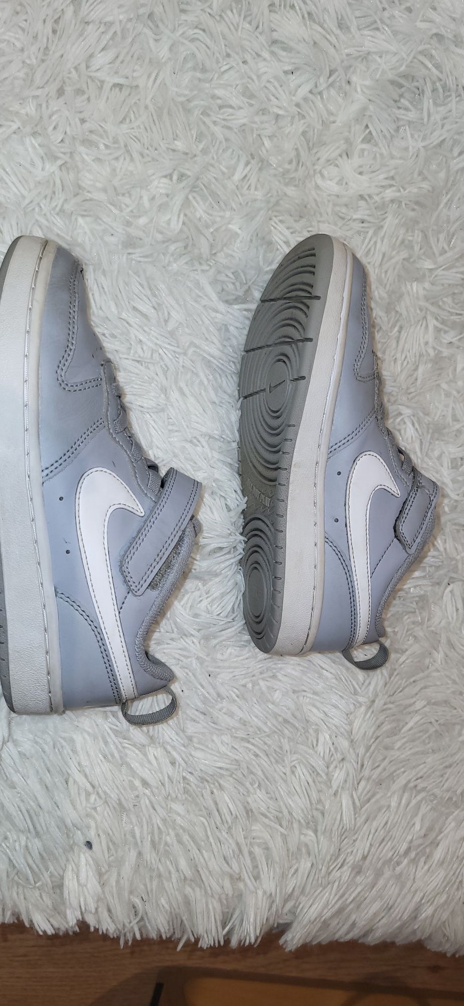 Buty NIKE  rozmiar 33,5 szare biale skórzane skora