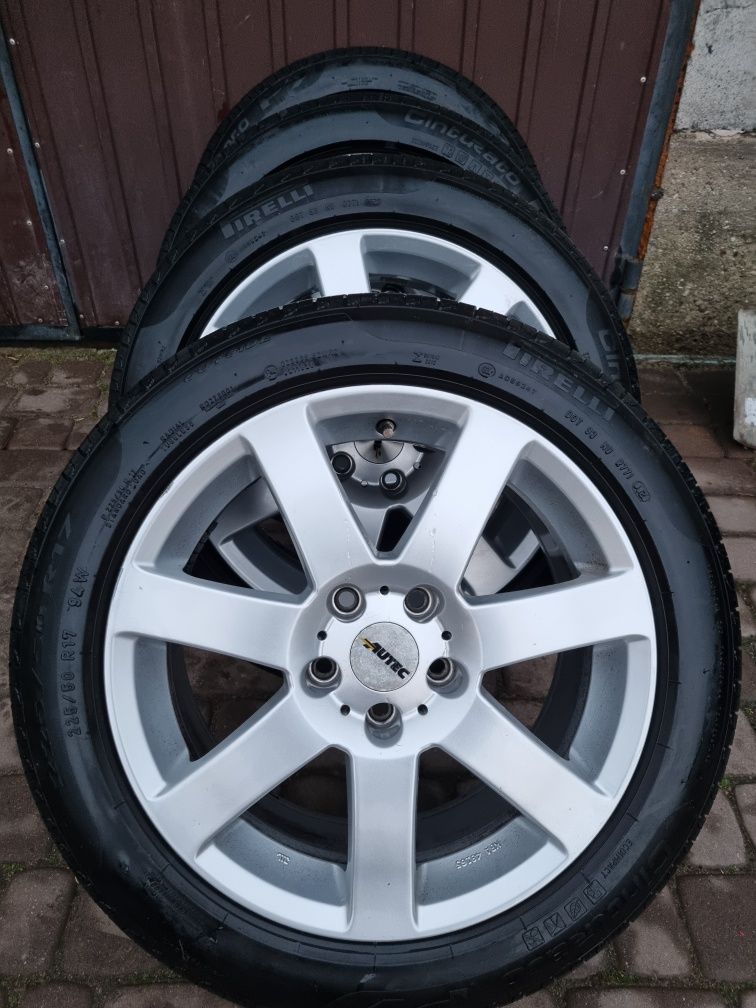 Koła - alufelgi 17 cali 5x112 z oponami Pirelli 225/50