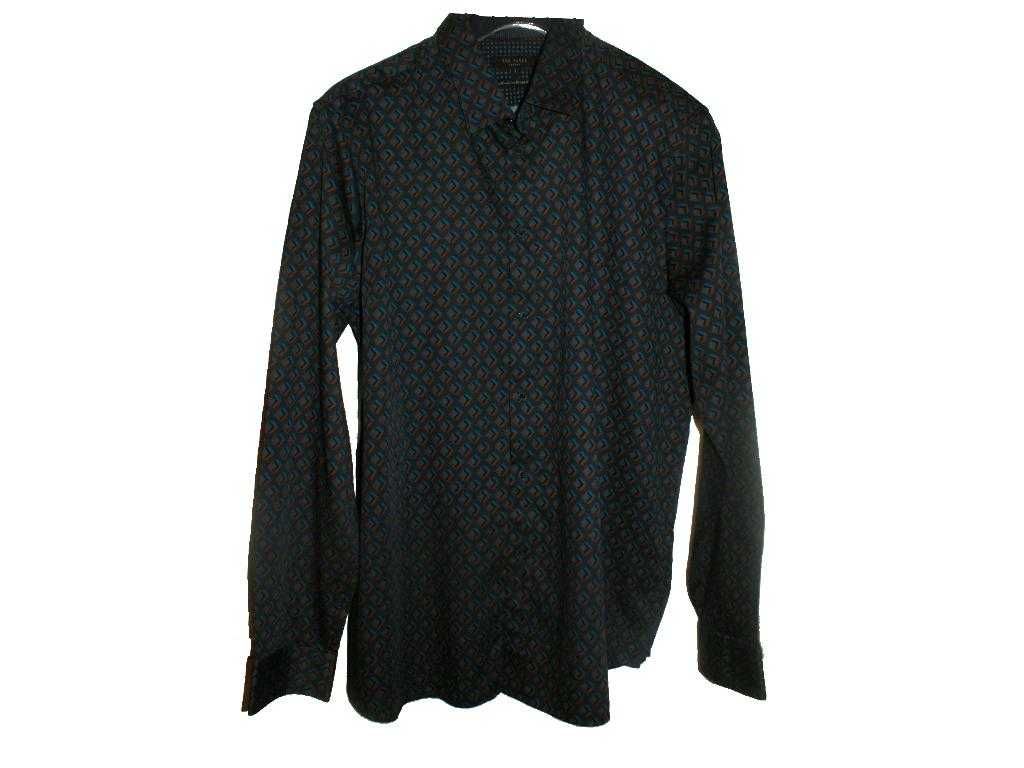 Ted Baker koszula męska we wzór op art premium slim XL