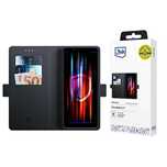 Etui z klapką 3mk Wallet Case na Sony Xperia 1 V - czarne