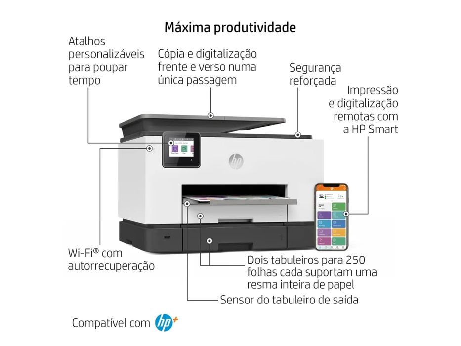 Impressora HP 9022E como nova