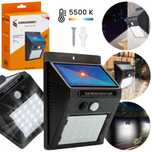 Lampa solarna z czujnikiem ruchu zmierzchu elewacyjna dekoracja ozdoba