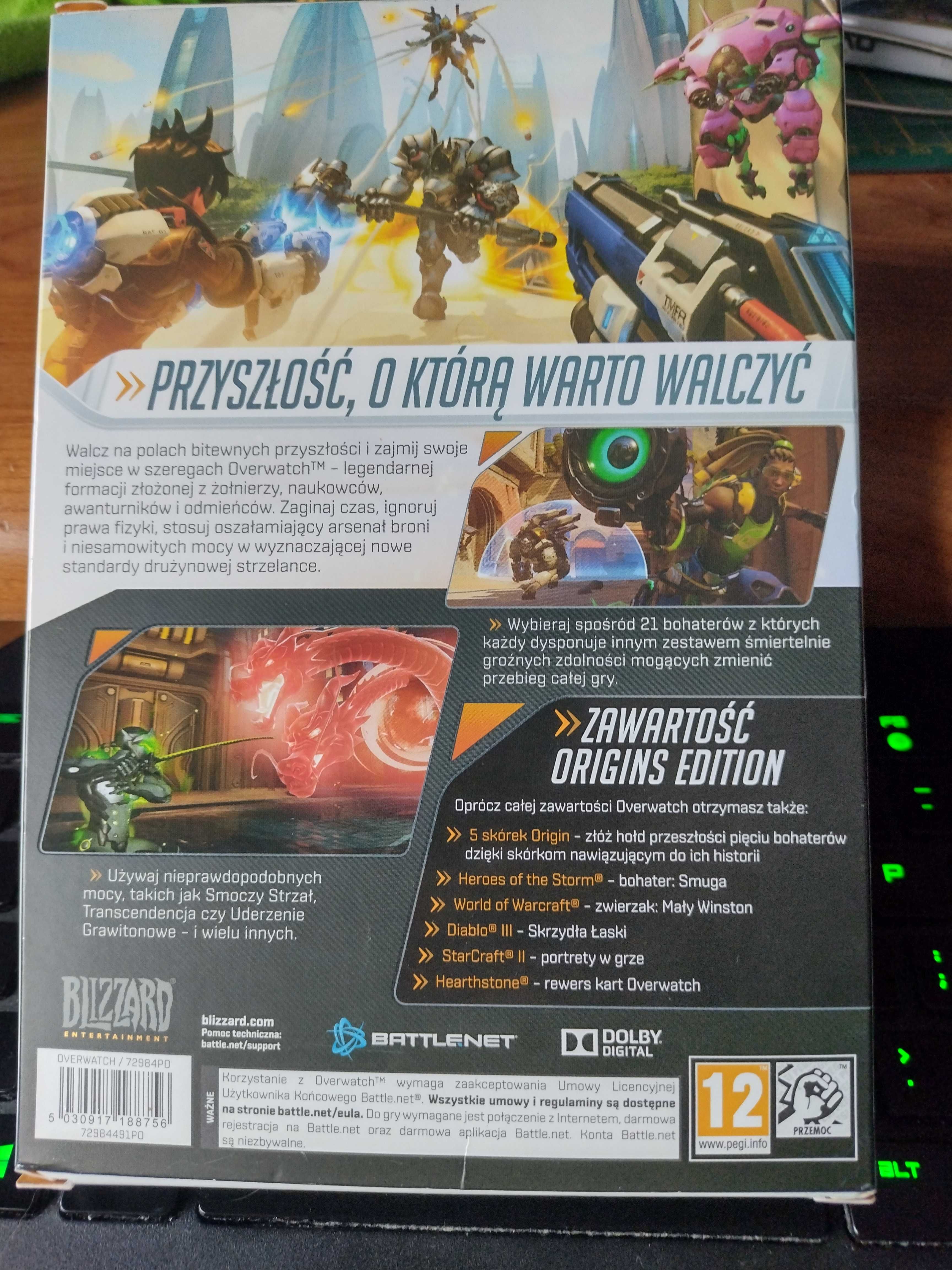 Overwatch Origins Edition PC pudełko kolekcjonerskie z płytą (bez gry)