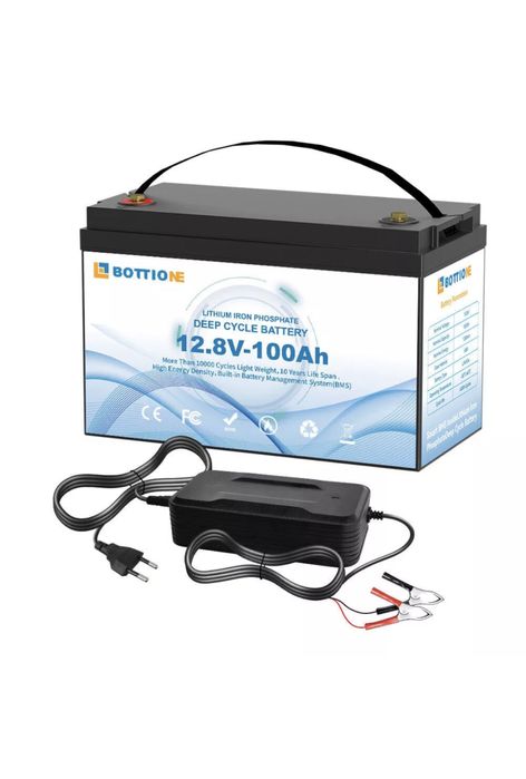 Акумулятор LiFePo4 12v 100Аh 1280Wh BottioNe. В Наявності з Німеччини