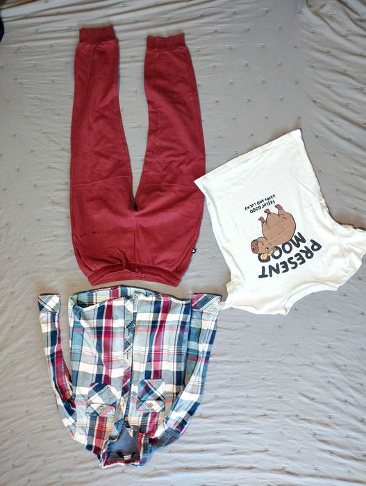 Mega paka ubrań dla chłopca 122 Minionki