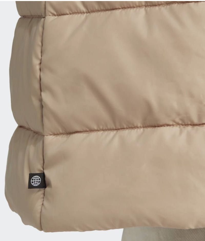 Puchowa adidas płaszcz, kurtka Hooded Premium Long z kapturem 40 42