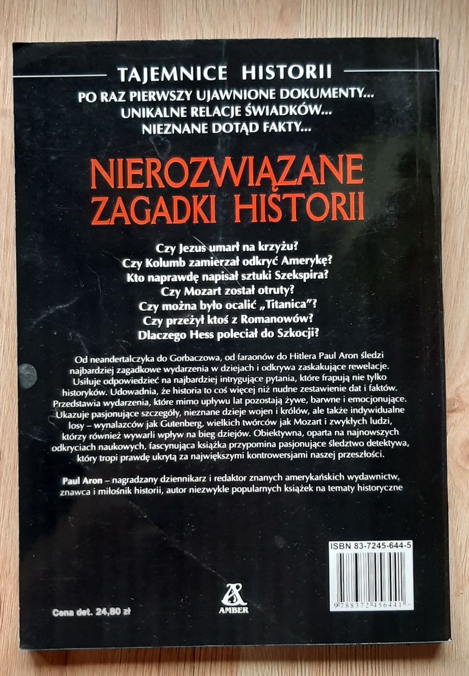 Tajemnice Historii, Nierozwiązane zagadki historii- Paul Aron