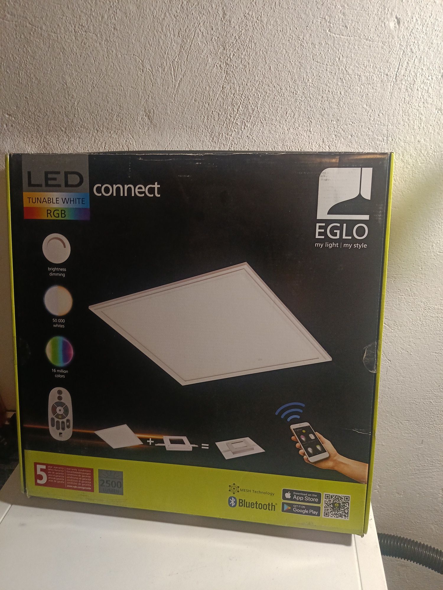 SALOBRENA-C LED RGB Oświetlenie ściciemnialne 45x45cm 97629 EGLO