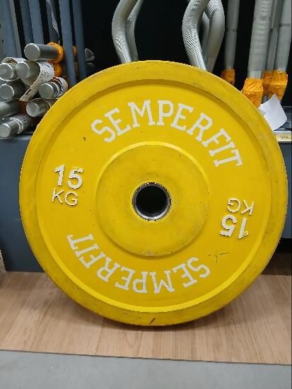 semperfit 15kg - Musculação peso olímpico