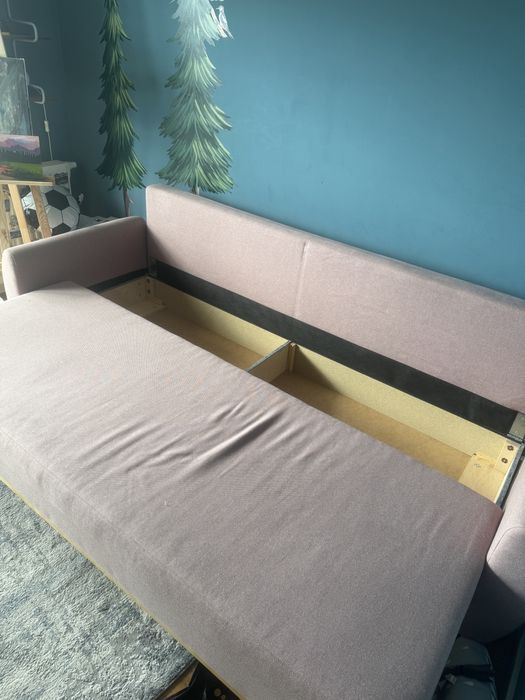 Sofa rozkładana ikea gunnared jasny różowy
