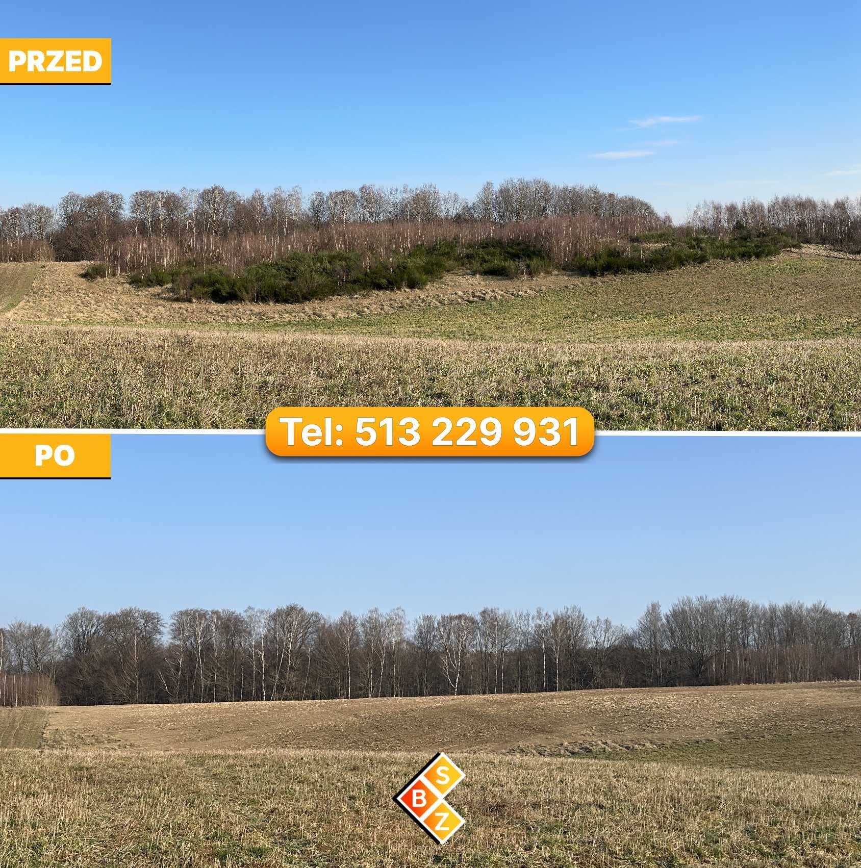 Porządkowanie Działek, Wycinka Drzew, Karczowanie, Mulczowanie terenu