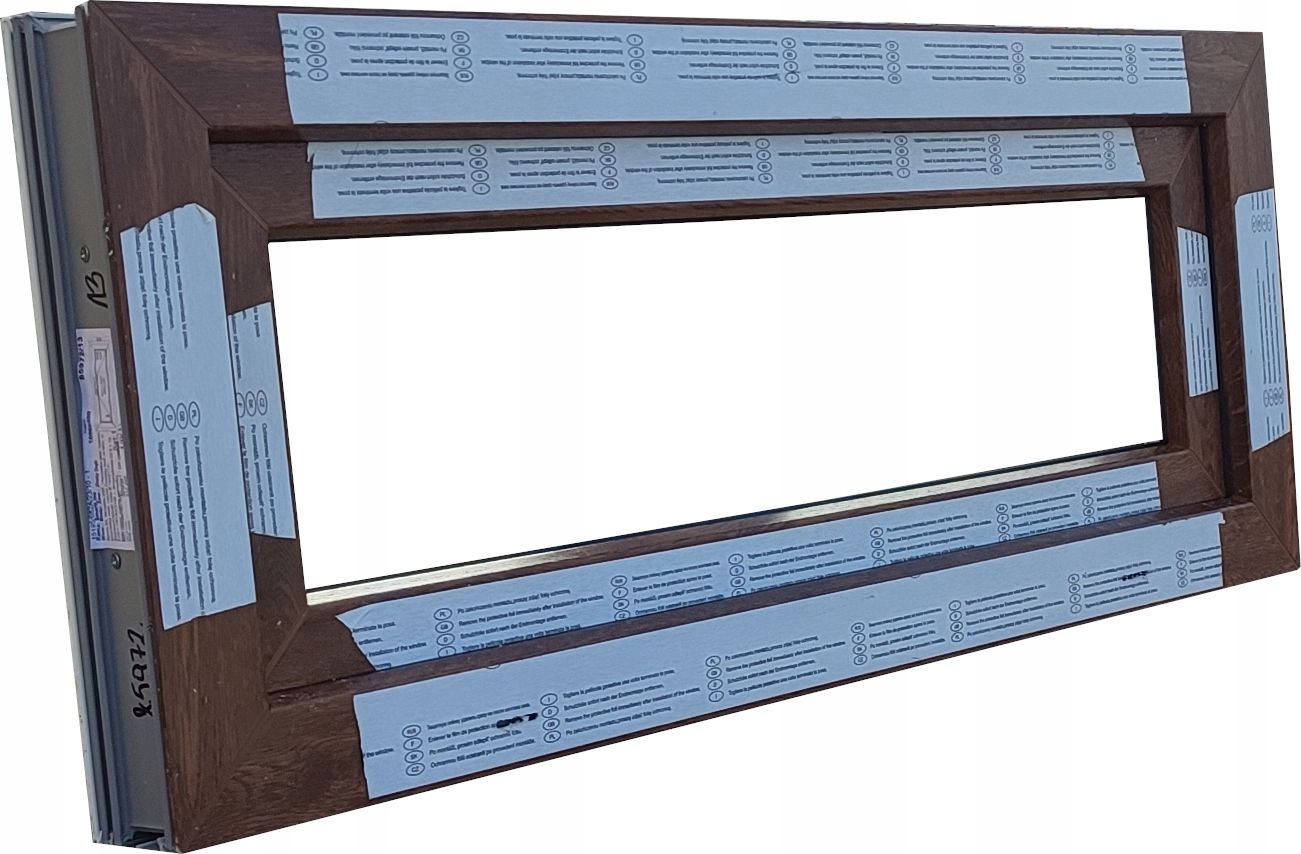 OKNO KacprzaK 100X40 OKNA NOWE ZEW ZŁOTY DĄB  PCV- Dostępne Od Ręki!