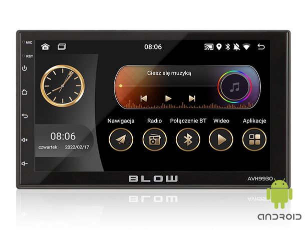 Radio BLOW AVH-9930 2DIN 7" GPS Android  Kość ISO