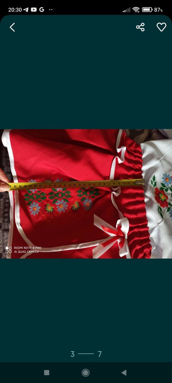 Новий український вишитий костюм для дівчинки україночка вишиванка