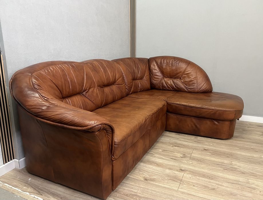 Narożnik skórzany sofa kanap narożna naturalna rozkładany DOSTAWA !!!