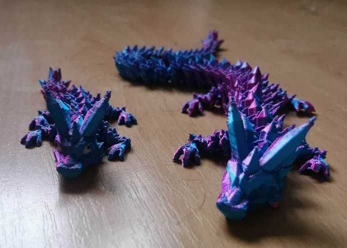 Flexi dragon - kolorowe smoki ruchome