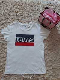 Biała koszulka t-shirt Levi's rozmiar S hit ideał must have