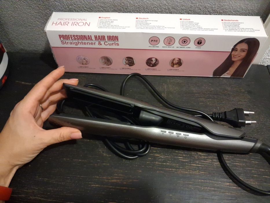 Утюжок паровий для волосся