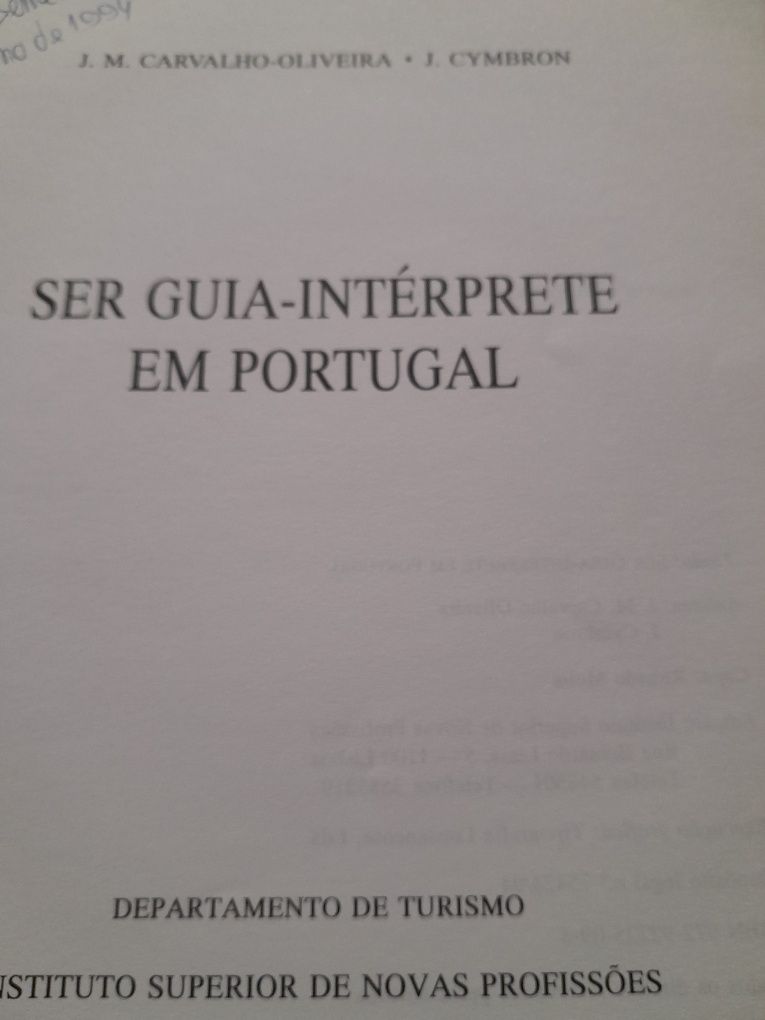 Livro Ser Guia Intérprete em Portugal